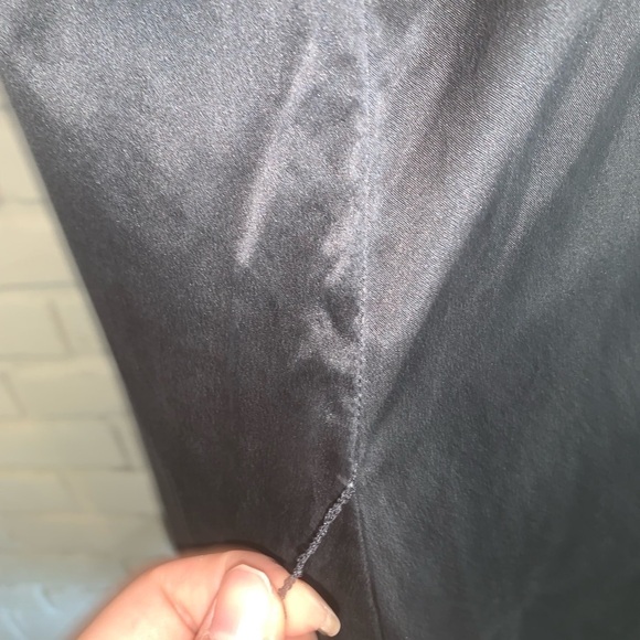 Eileen Fisher 100% Silk Black Button Down Dress Size XS - Picture 7 of 9